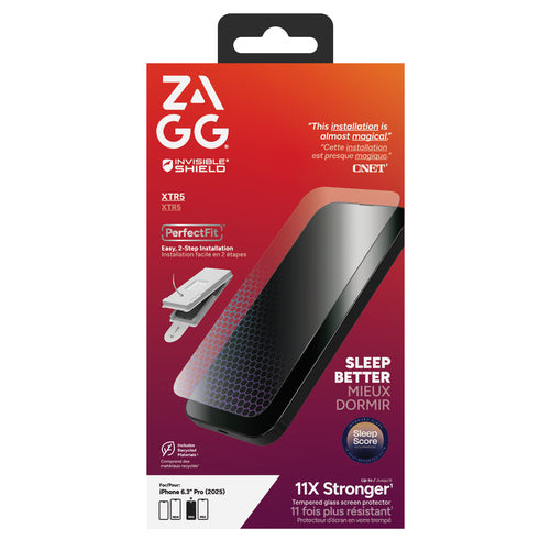 ZAGG InvisibleShield Glass XTR5, Apple 17 Pro
