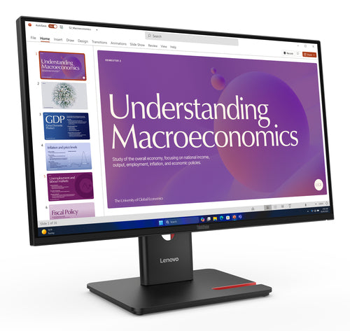 LENOVO T24D-40 23.8" IPS, FHD (16:9), DP+HDMI+USB TYPE-C, DPOUT, RJ45, PD UP TO 96W, 3YR