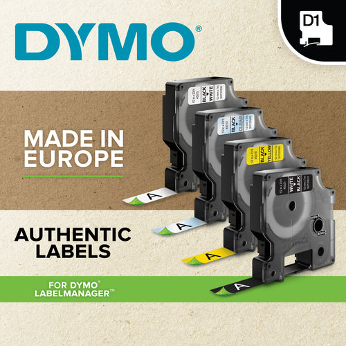 S0720670 - Dymo Blk on Clr 9mm x7m Tape