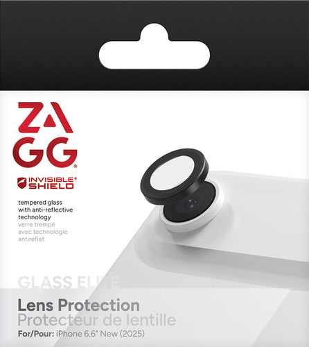 ZAGG InvisibleShield Premium CameraRings Lens Protector, Apple iPhone Air, Black
