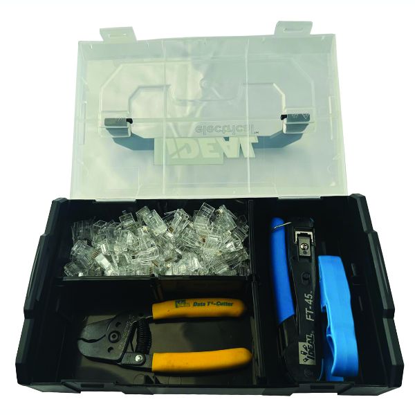 IDEAL INDUSTRIES 30-5018EU - FT-45 Cat 6 Unshielded Kit Containing 1x FT-45 Tool, 1x Prep-pro Stripper, 1x Data T-Cutter