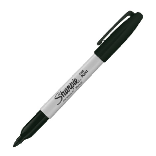 SHARPIE 30001 - Fine Black Pack Permanent Marker Pen