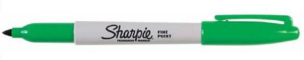 SHARPIE 30004 - Fine Point Permanent Marker Green 30004 - (MOQ 12)