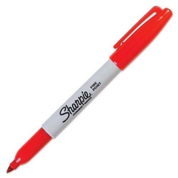 SHARPIE 30052 - S30052 Fine Red (MOQ 12) Permanent Marker Pen