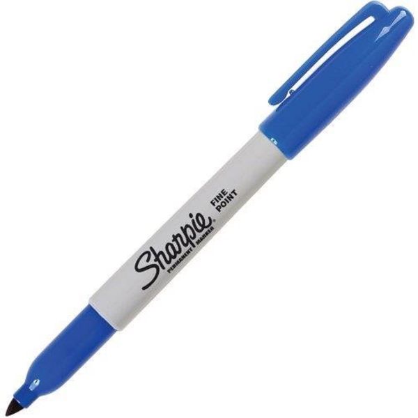 SHARPIE 30063 - S30063 Fine Blue (MOQ 12) Permanent Marker Pen