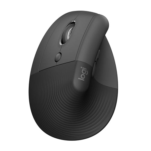 Logitech Lift Left Ergo Mouse - Graphite MC6455