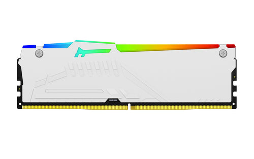 KF560C30BWEAK2-64 - KINGSTON FURY BEAST WHITE RGB EXPO 64GB(2X32GB) 6000MT/S DDR5 CL30 DIMM DESKTOP GAMING MEMORY