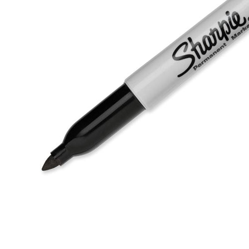 Fine Point Permanent Marker Black - Blister of 2