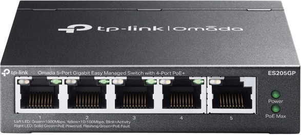 TP-Link ES205GP 5 Port Gigabit Omada SDN PoE Switch TP4025