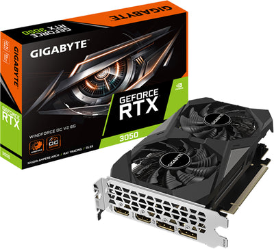 GVN3098 - Gigabyte GV-N3050 Windforce OCV2-6GD RTX3050 6GB PCIE Graphics Card