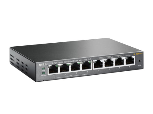 TL-SG108PE - TP-LINK SG108PE 8-Port Gigabit Easy Smart Switch with 4-Port PoE