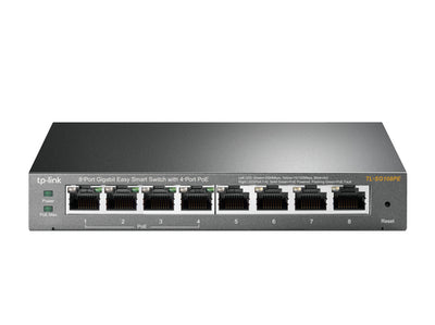 TL-SG108PE - TP-LINK SG108PE 8-Port Gigabit Easy Smart Switch with 4-Port PoE