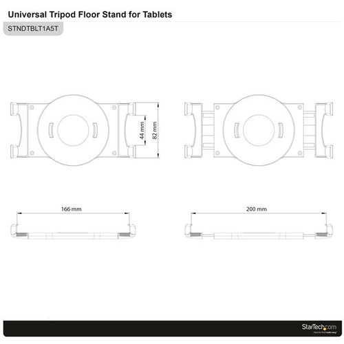 StarTech.com STNDTBLT1A5T - Universal Tripod Floor Stand for Tablets