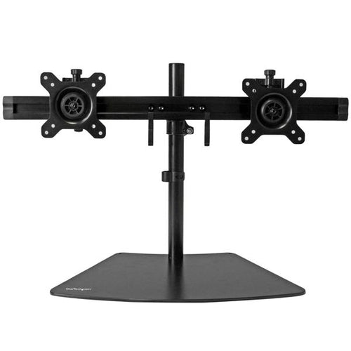 STARTECH.COM DUAL MONITOR STAND FOR UP TO 24" MONITORS - HORIZONTAL - BLACK 5 YR