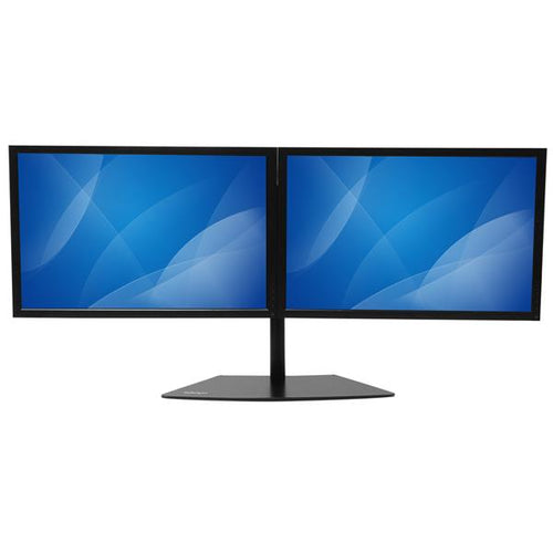 STARTECH.COM DUAL MONITOR STAND FOR UP TO 24" MONITORS - HORIZONTAL - BLACK 5 YR