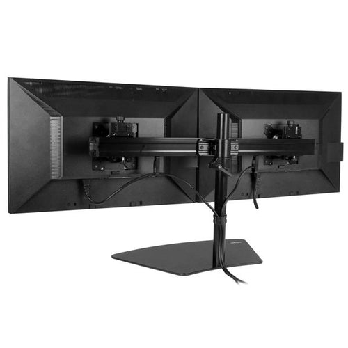 STARTECH.COM DUAL MONITOR STAND FOR UP TO 24" MONITORS - HORIZONTAL - BLACK 5 YR