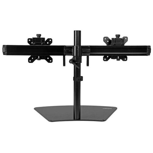 STARTECH.COM DUAL MONITOR STAND FOR UP TO 24" MONITORS - HORIZONTAL - BLACK 5 YR