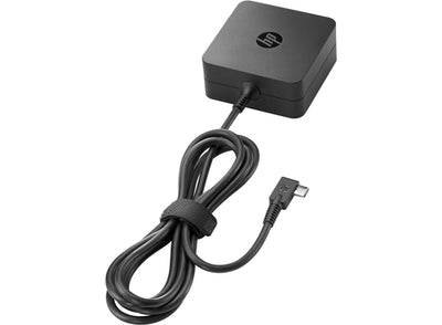828769-001 - HP Power Adapter AC 45W USB-C R/A 5VDC-15VDC Output - C6 3-Pin AC Duckhead Input