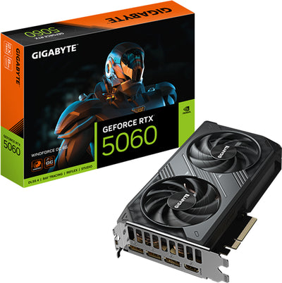 GVN5050 - Gigabyte GV-N5060WF2OC-8GD RTX5060 8GB PCIE Graphics Card