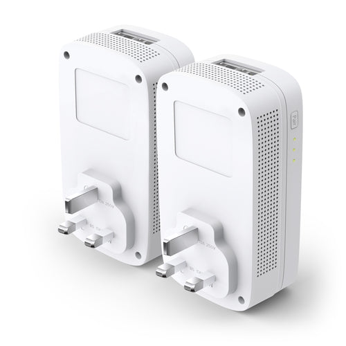 TL-PA9020P KIT - TP-LINK PA9020P AV2000 2-Port Gigabit Passthrough Powerline Starter Kit