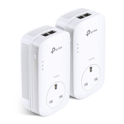 TL-PA9020P KIT - TP-LINK PA9020P AV2000 2-Port Gigabit Passthrough Powerline Starter Kit
