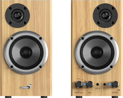 SP-HF520BT-PW - Genius SP-HF520BT Bluetooth 2-Way Wooden Speakers