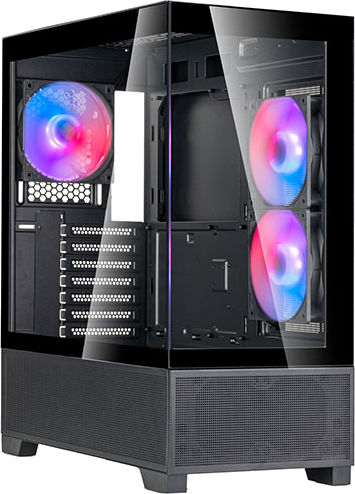 SST-LD05B-ARGB - SilverStone LD05 ATX Black Mid Tower Case