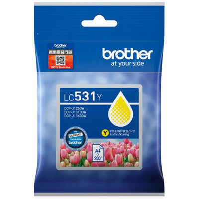 BCK53Y - Brother LC531Y Yellow Ink Cartridge