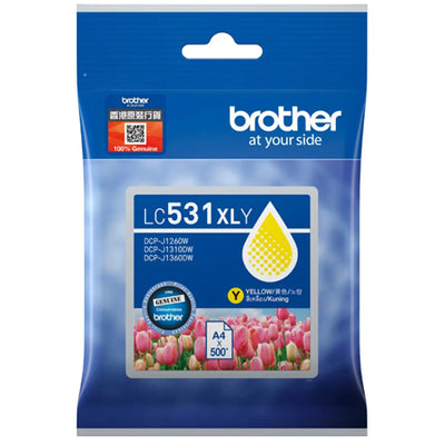 BCK54Y - Brother LC531XLY Yellow Ink Cartridge