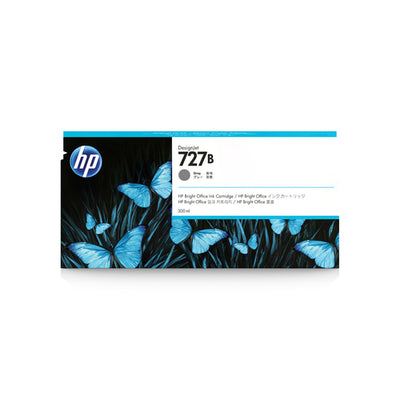 3WX21A - HP 727B 300ml Gray Ink Cartridge