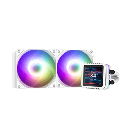 ALPHA2 DS 24 WHITE - Zalman Alpha2 DS 24 ARGB White Liquid Cooler - 2x 120mm Fan 5yr w