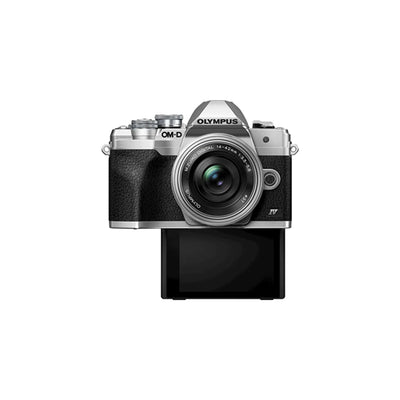 OM SYSTEM OLC1326 - Olympus OM-D E-M10 Mark IV Silver w 14-42mm EZ Lens