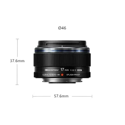 OLL2153 - OM SYSTEM M.Zuiko 17mm F1.8 II Lens Black