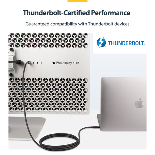 STARTECH.COM 6FT (2M) THUNDERBOLT 4 CABLE, 40GBPS, 100W PD, INTEL-CERTIFIED TB CABLE 2 YR