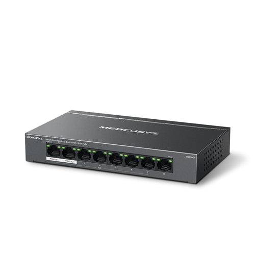 TP-Link Mercusys MS108GP 8 Port Gigabit Switch Steel Case 7x