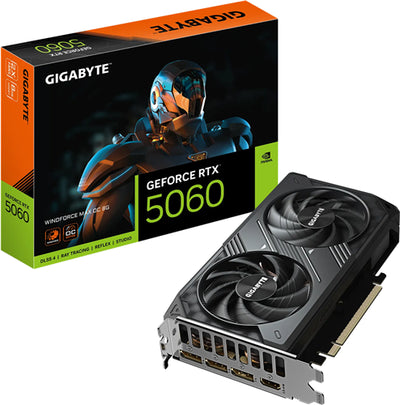 GVN5086 - Gigabyte GV-N5060WF2MAX OC-8GD RTX5060 8GB PCIE Graphics Card