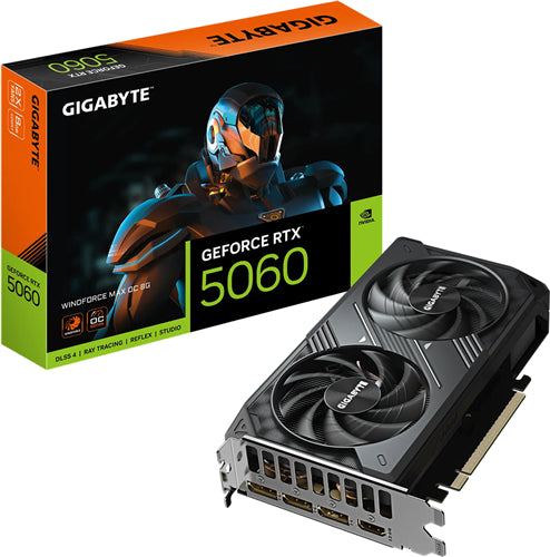 GVN5086 - Gigabyte GV-N5060WF2MAX OC-8GD RTX5060 8GB PCIE Graphics Card