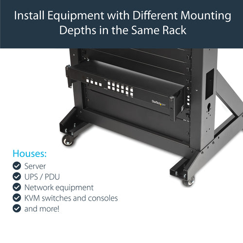 StarTech.com RDA2U - RAIL DEPTH ADAPTER FOR RACKS - 4 IN - 2U