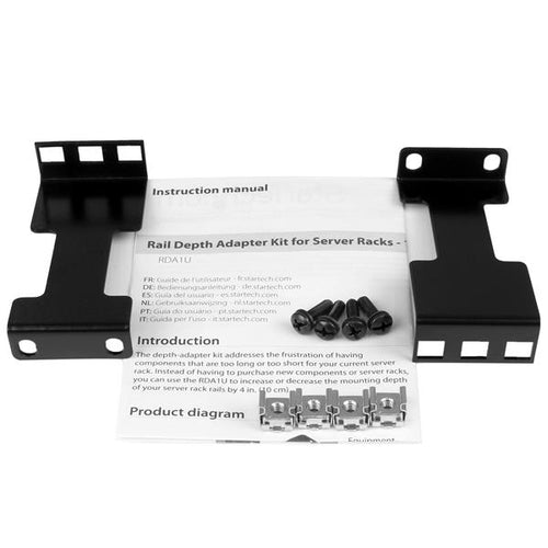 StarTech.com RDA1U - RAIL DEPTH ADAPTER FOR RACKS - 4 IN - 1U