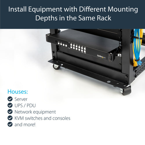StarTech.com RDA1U - RAIL DEPTH ADAPTER FOR RACKS - 4 IN - 1U