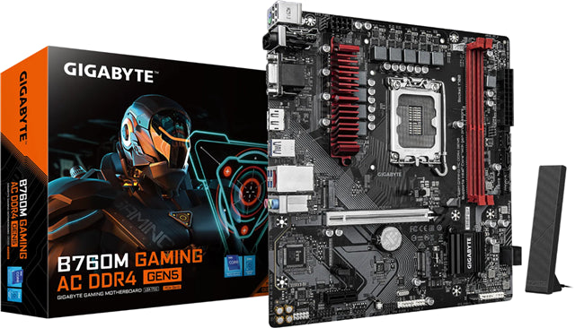 Gigabyte B760M Gaming AC DDR4 mATX Gen5 Motherboard B760M G 