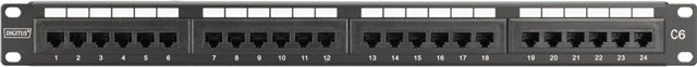 Digitus 24-Port CAT6 19" Patch Panel - Unshielded Class E CA