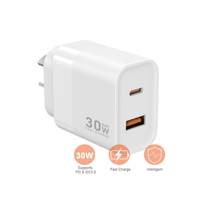 Sansai USB A+C WALL Charger- 30W SPB0197