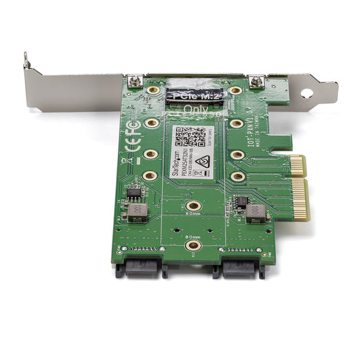 PEXM2SAT32N1 - STARTECH.COM 3PT M.2 SSD ADAPTER CARD - 1X PCIE (NVME) 2X SATA M.2 PCIE 3.0 2 YR
