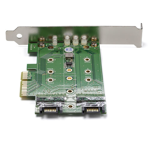 PEXM2SAT32N1 - STARTECH.COM 3PT M.2 SSD ADAPTER CARD - 1X PCIE (NVME) 2X SATA M.2 PCIE 3.0 2 YR