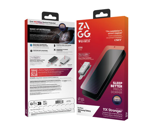 ZAGG InvisibleShield Glass XTR5 Screen Protector, Samsung Gecko, PLT