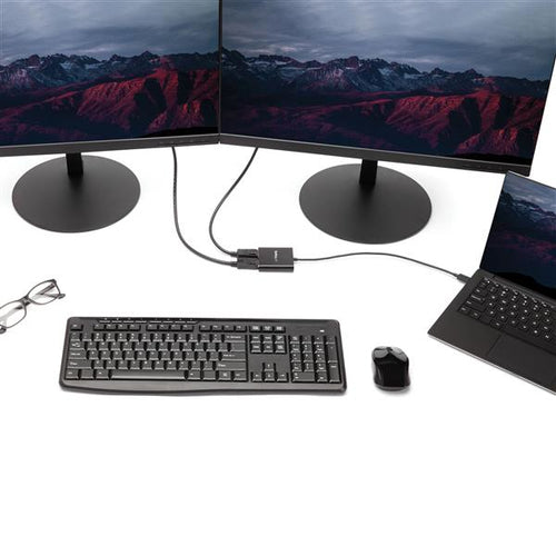 MSTCDP122DP - STARTECH.COM 2-PORT USB-C TO DISPLAYPORT MST HUB - DUAL 4K VIDEO SPLITTER, 3 YR