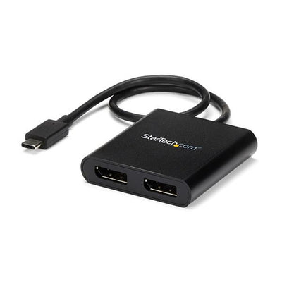 MSTCDP122DP - STARTECH.COM 2-PORT USB-C TO DISPLAYPORT MST HUB - DUAL 4K VIDEO SPLITTER, 3 YR