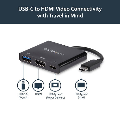 StarTech.com CDP2HDUACP - USB-C 4K HDMI Multifunction Adapter - P.