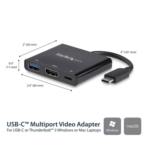 StarTech.com CDP2HDUACP - USB-C 4K HDMI Multifunction Adapter - P.
